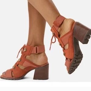 Sorel Women's Heeled Sandals - Rust